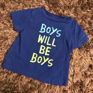 Boys Will Be Boys Blue Tee